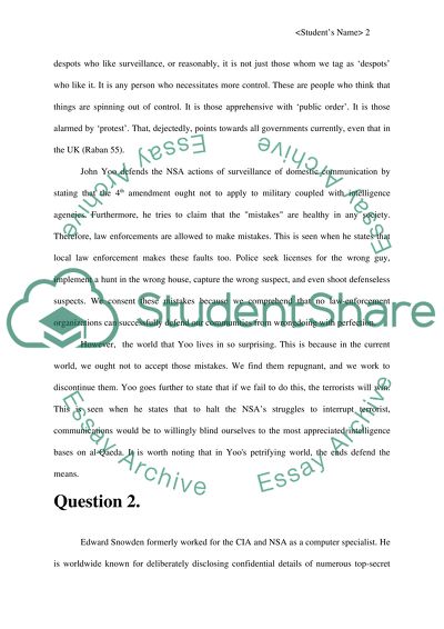 Spying on Americans by government