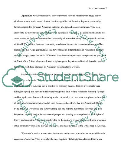 The History of Racial Discrimination in America