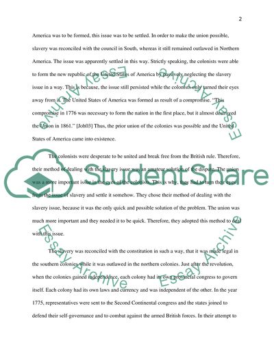 Slavery Issue in American History