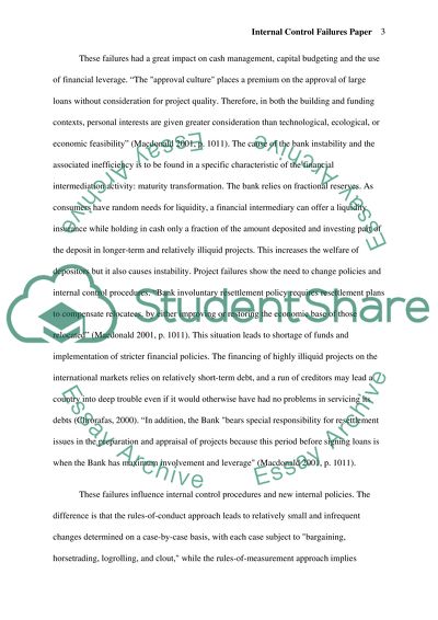 Internal Control Failures Paper