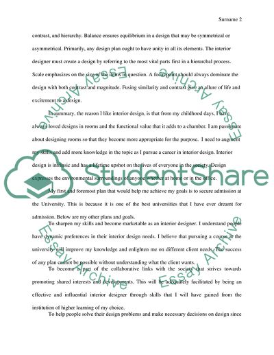 Personal statement (uni application)