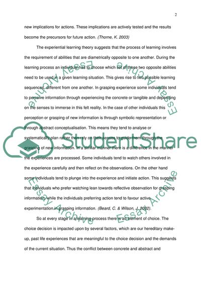 different learning styles in the classroom essay