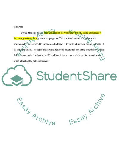 Why are the United States and many other countries facing dramatically increasing cost for their government programs