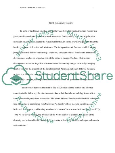 The history of North American frontiers from the ninth century to the opening of the nineteenth