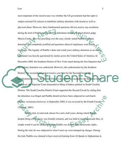 The Saga of Mr. Jose Padilla