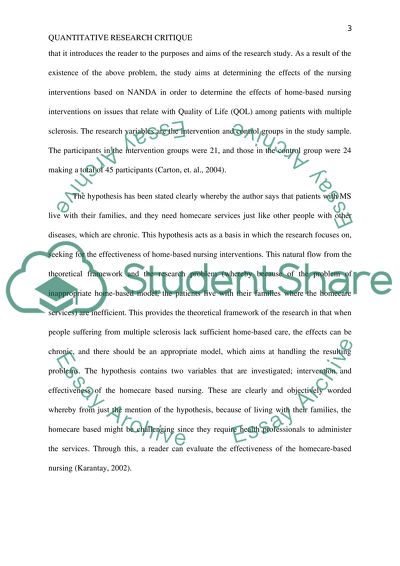 Improving the Quality of Life: the Nurse-Based Home Visiting Model