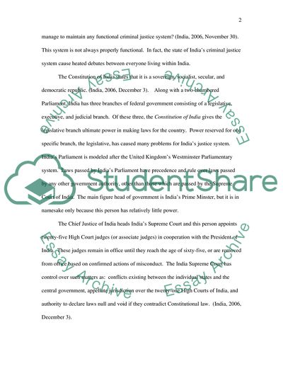 Indias Criminal Justice System and Terrorism