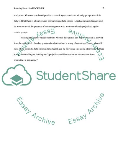 Examples of the Different Hate Crimes