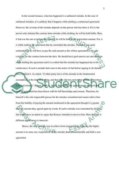 Potential contractual defects