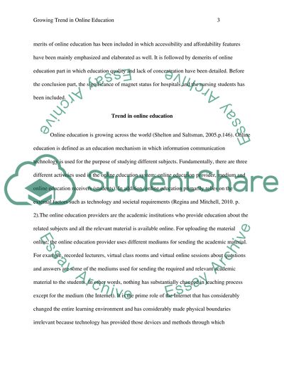 Growing Trend in Online Education