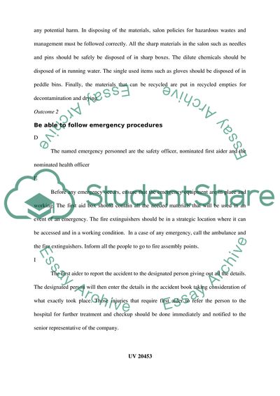 Health Safety and Security Practices