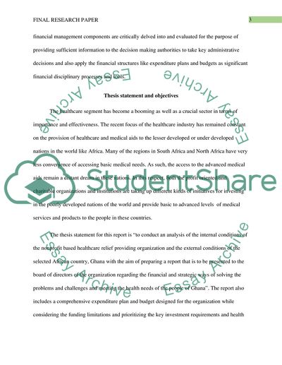 The Prevention and Public Health initiative in the African Countries