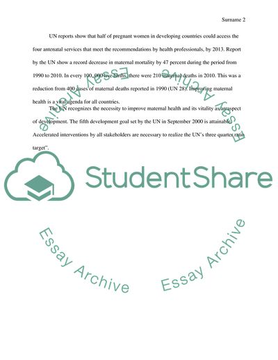 UNs Progress in Enhancing Maternal Health