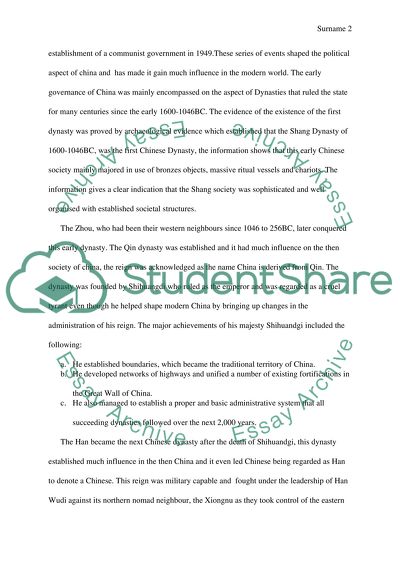 Modern chinese history