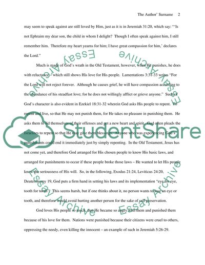 The God of the Old and New Testaments