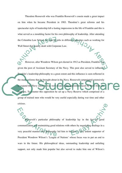 Franklin Delano Roosevelt