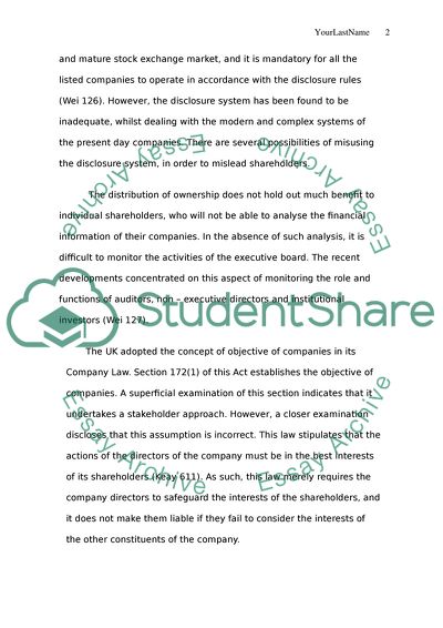 The UK Corporate Governance System