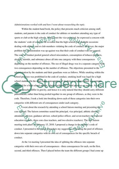 Student Code of Conduct