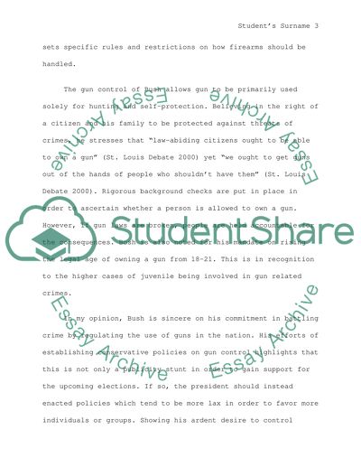 President Bushs Crime Control Agenda