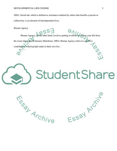 Developmental Life Course