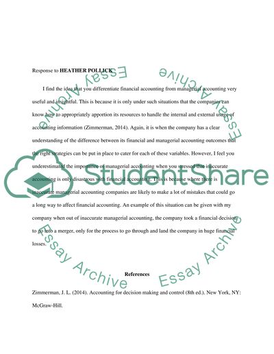 Financial vs Managerial Accounting PART II