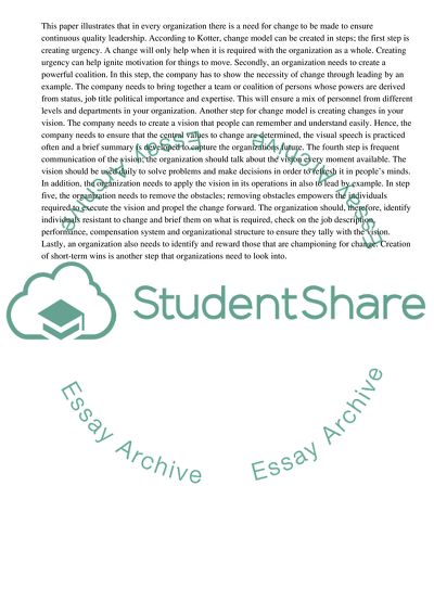 Planning Strategic Change