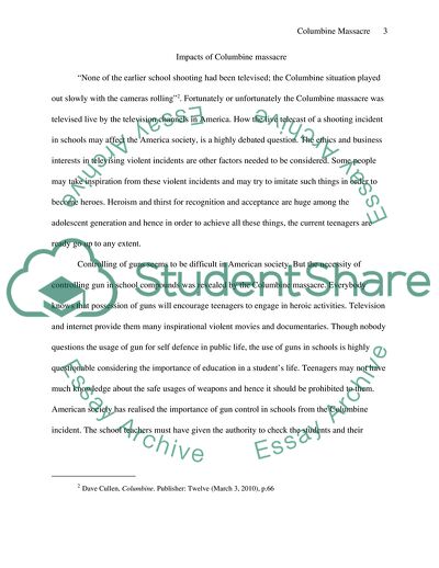 The Columbine High School Massacre and the Impact It Had