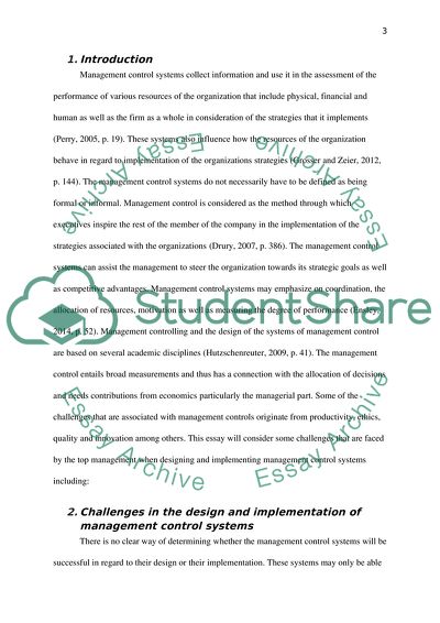 Advanced Management Accounting