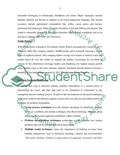 Country Dega and Company Nestle Waters