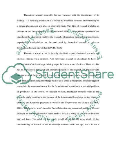 Applied & Theoretical Research