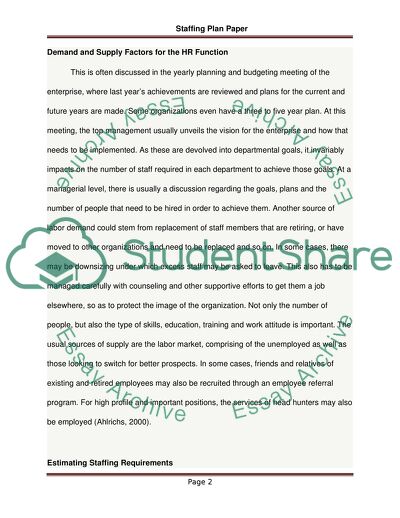 Planning Recruitment and Selection