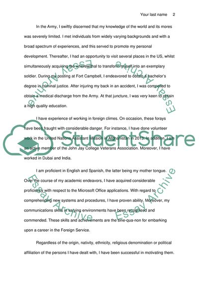 Career in the Foreign Service