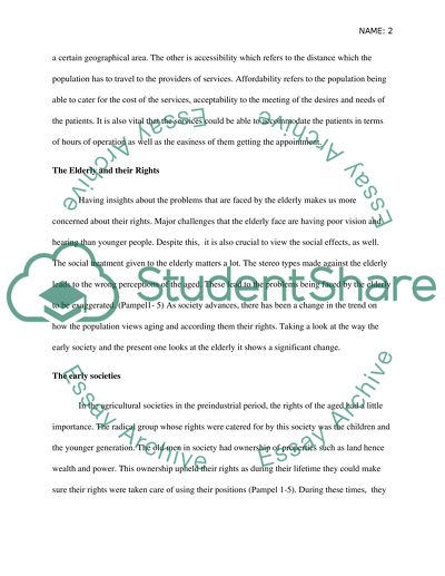 Healthcare Inequality among Older Adults