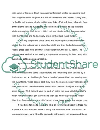 Creative writing assignment that use historical facts about Nevada 750 words in RTF format