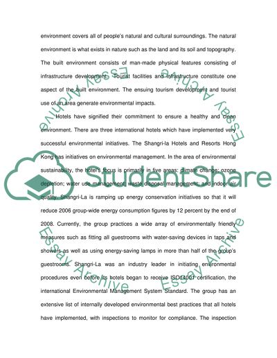 Initiatives that Reduce the Devasting Impact that Hospitality Operations Have