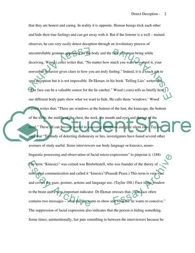 Understanding body language