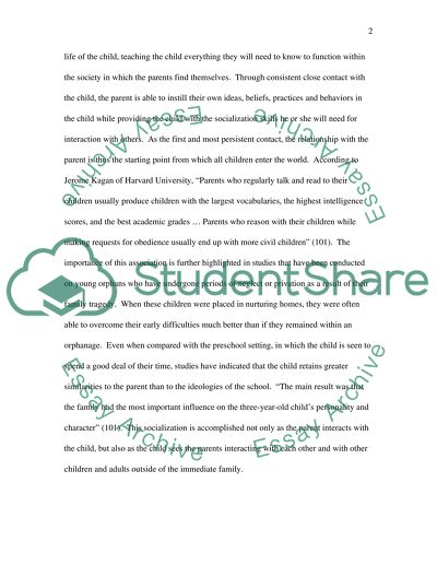 How instrumental are parents in the development of their children