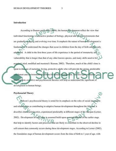 Human Developed Theories