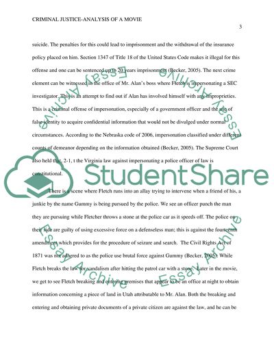 Analysis of a Fletch Movie