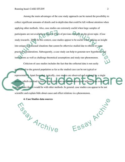 The Rationale of the Case Study Research Method