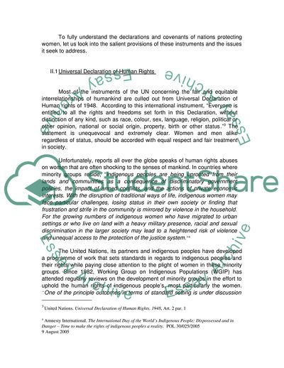 International Woman Rights Law