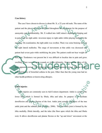 Ankle injury essay 06 image