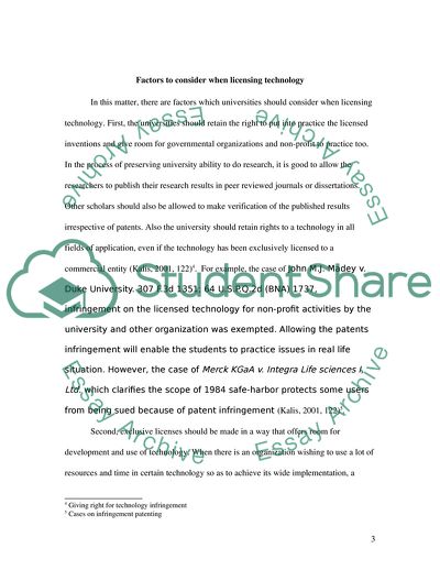 Peculiarities of Technology Licensing