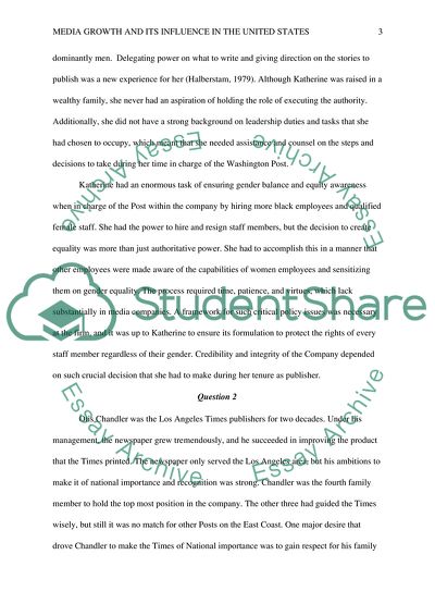 Media Growth and Its Influence in the US