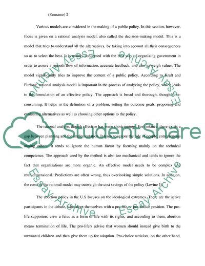 Making a Public Policy