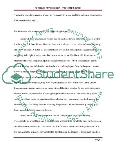 Study of Diegos Medical History