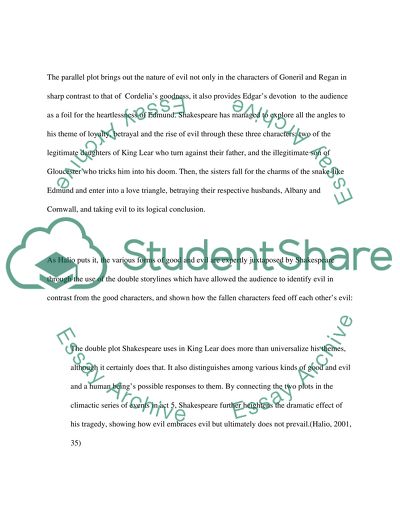 Machiavellian characters in King Lear