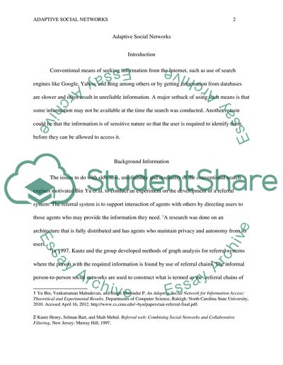 Adaptive Social Networks