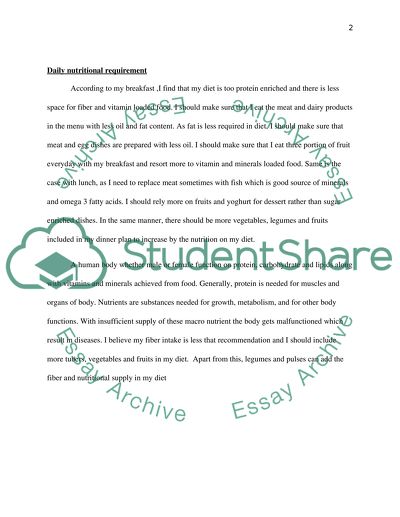 Food Strength and Weakness