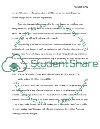 How Does the Media or Visual Art Influence People Perception of Asian Cultures